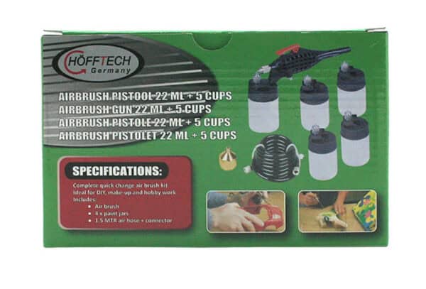 ΑΕΡΟΓΡΑΦΟΣ ΓΡΗΓΟΡΗΣ ΕΝΑΛΛΑΓΗΣ ΔΟΧΕΙΩΝ ΣΕΤ 7τμχ. HOFFTECH 010480 - Image 2