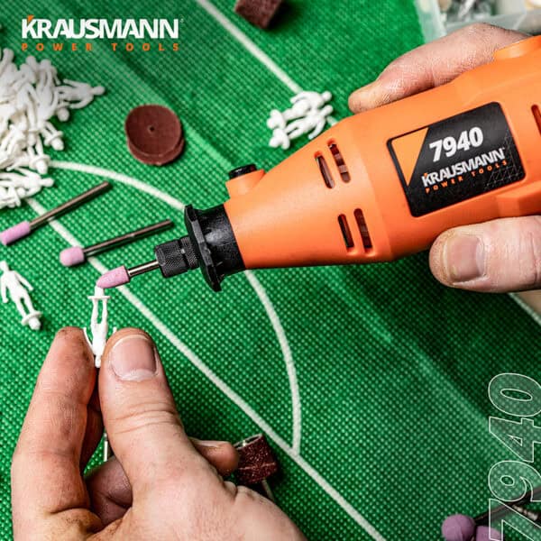 ΠΟΛΥΕΡΓΑΛΕΙΟ ΚΑΣΕΤΙΝΑ ΜΕ 60 ΕΞΑΡΤΗΜΑΤΑ 135W KRAUSMANN 7940 - Image 4