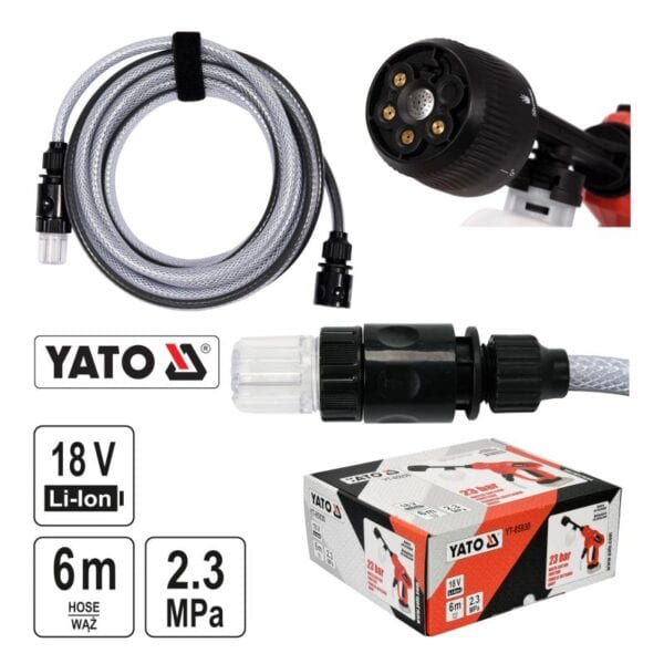 ΠΛΥΣΤΙΚΟ ΜΠΑΤΑΡΙΑΣ 18V 23 BAR YATO YT-85930 - Image 2