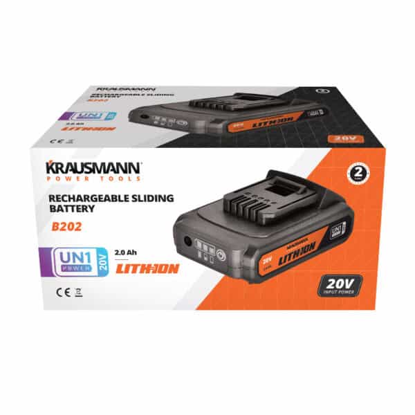 ΜΠΑΤΑΡΙΑ UNIPOWER LI-ION 2.0A 20V KRAUSMANN B202 - Image 2