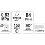 ΤΡΙΒΕΙΟ ΑΕΡΟΣ 150mm ΥΑΤΟ YT-09739 - Image 4