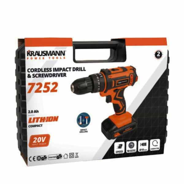 ΚΡΟΥΣΤΙΚΟ ΔΡΑΠΑΝΟΚΑΤΣΑΒΙΔΟ ΕΠΑΝΑΦΟΡΤΙΖΟΜΕΝΟ 20V KRAUSMANN 7251 7252 - Image 3