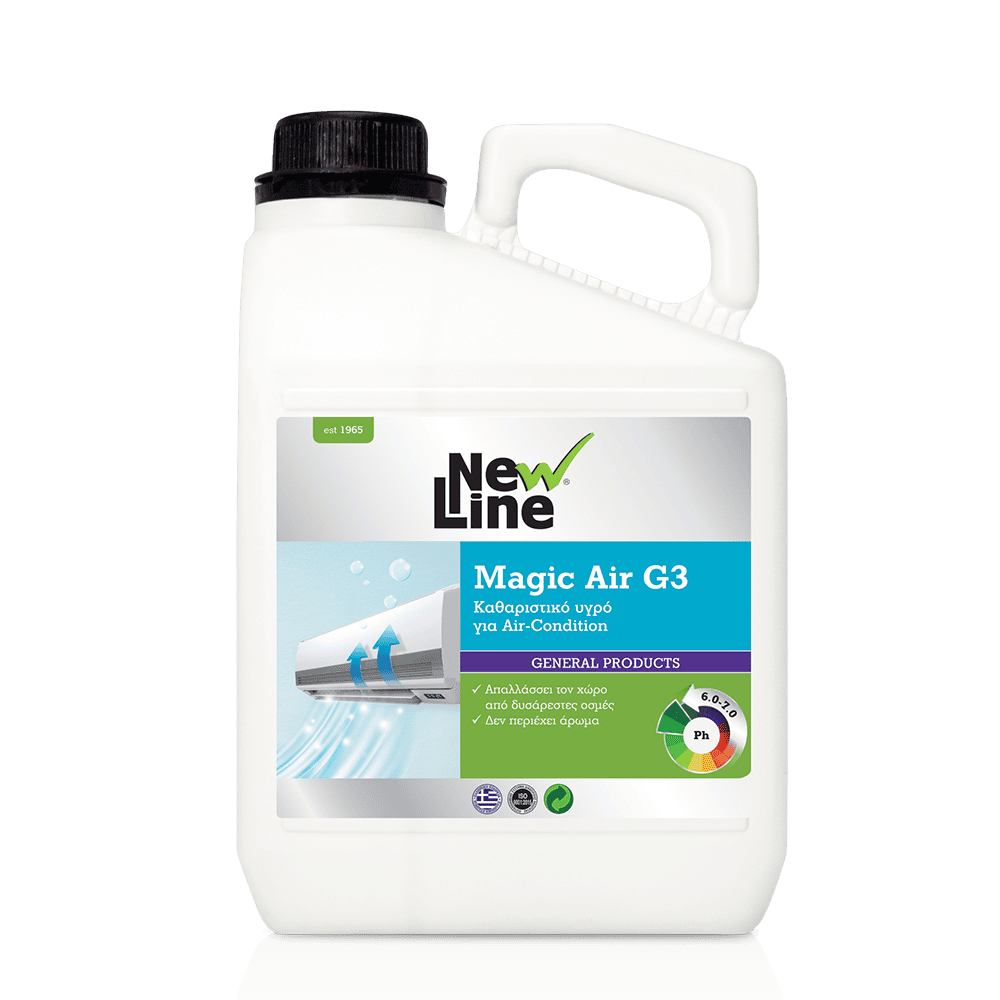 NEW03-00-9010 ΚΑΘΑΡΙΣΤΙΚΟ AIR CONDITION MAGIC AIR G-3 NEW LINE 3lt - Image 1