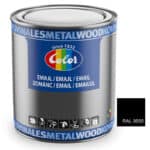 ΒΕΡΝΙΚΟΧΡΩΜΑ ΔΙΑΛΥΤΟΥ RAL9005 3.5lt COLOR ENAMEL