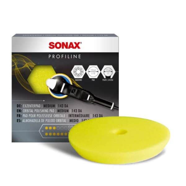 PROFILINE ΣΦΟΥΓΓΑΡΙ ΦΙΝΙΡΙΣΜΑΤΟΣ ΓΙΑ ΕΚΚΕΝΤΡΟΥΣ ΚΙΤΡΙΝΟ 143mm SONAX - Image 2