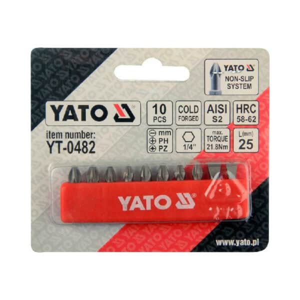 ΜΥΤΕΣ ΚΑΤΣΑΒΙΔΙΟΥ ΣΕΤ 10ΤΜΧ 25mm YATO YT-0482 - Image 2