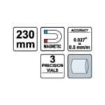 ΑΛΦΑΔΙ ΜΑΓΝΗΤΙΚΟ 230mm VOREL 16300 - Image 3