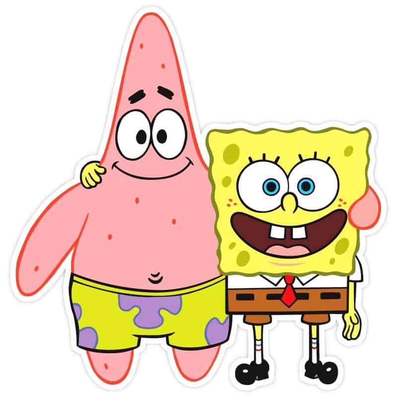 SPONGEBOB - PATRICK STAR ΑΦΡΩΔΗ ΑΥΤΟΚΟΛΛΗΤΕΣ ΦΙΓΟΥΡΕΣ ΤΟΙΧΟΥ ΣΕ ΔΙΑΦΟΡΑ ΣΧΕΔΙΑ - Image 1
