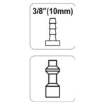 ΤΑΧΥΣΥΝΔΕΣΜΟΣ ΑΡΣΕΝΙΚΟΣ 3/8Χ1/4 YATO YT-2406 - Image 2