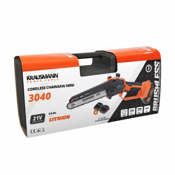 ΑΛΥΣΟΠΡΙΟΝΟ ΜΙΝΙ 21V ΣΕΤ 2 ΜΠΑΤΑΡΙΕΣ KRAUSMANN 3040 - Image 2