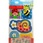 ΣΕΤ ΔΙΑΚΟΣΜΗΤΙΚΑ ΑΥΤΟΚΟΛΛΗΤΑ ΤΟΙΧΟΥ ΠΑΙΔΙΚΑ HAPPY INSECTS