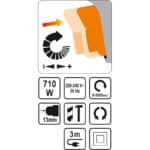 ΔΡΑΠΑΝΟ ΚΡΟΥΣΤΙΚΟ 710W/13MM STHOR 78995 - Image 3