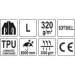 ΜΠΟΥΦΑΝ ΕΡΓΑΣΙΑΣ XL YATO SOFTSHELL YT-79533 - Image 3