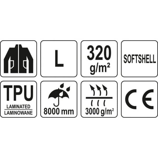ΜΠΟΥΦΑΝ ΕΡΓΑΣΙΑΣ XL YATO SOFTSHELL YT-79533 - Image 3