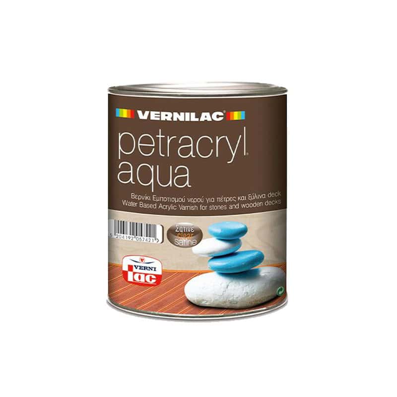 VER00-75-5021 ΒΕΡΝΙΚΙ ΕΜΠΟΤΙΣΜΟΥ ΓΙΑ ΠΕΤΡΑ PETRACRYL AQUA MAT 750ml VERNILAC - Image 1