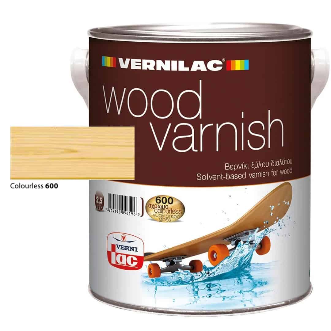 VER02-50-0610 ΒΕΡΝΙΚΙ ΞΥΛΟΥ ΕΠΙΚΑΛΥΠΤΙΚΟ WOOD VARNISH ΓΥΑΛΙΣΤΕΡΟ ΔΙΑΦΑΝΟ 600 2.5lt VERNILAC - Image 1