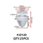 ΚΛΙΠ ΚΑΜΠΙΝΑΣ ΑΥΤΟΚΙΝΗΤΟΥ D149