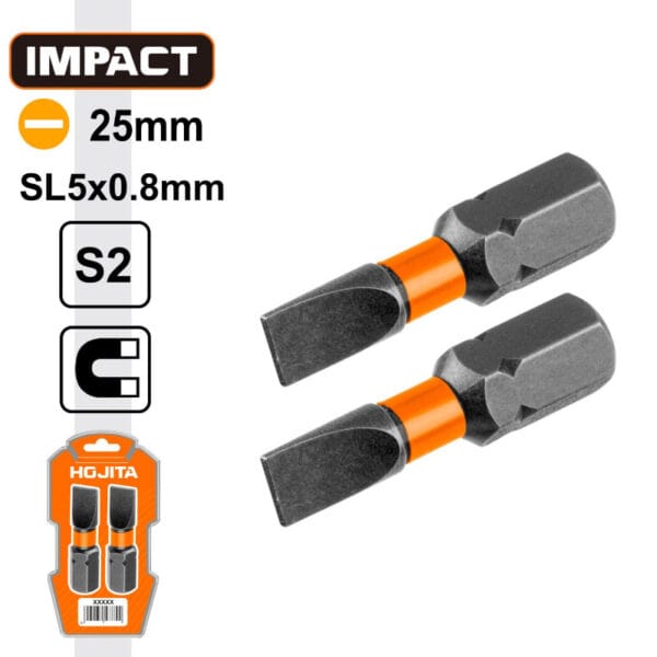 ΜΥΤΕΣ ΜΑΓΝΗΤΙΚΕΣ ΜΑΥΡΕΣ SL5X0.8mm 25mm 2ΤΜΧ HOJITA - Image 2