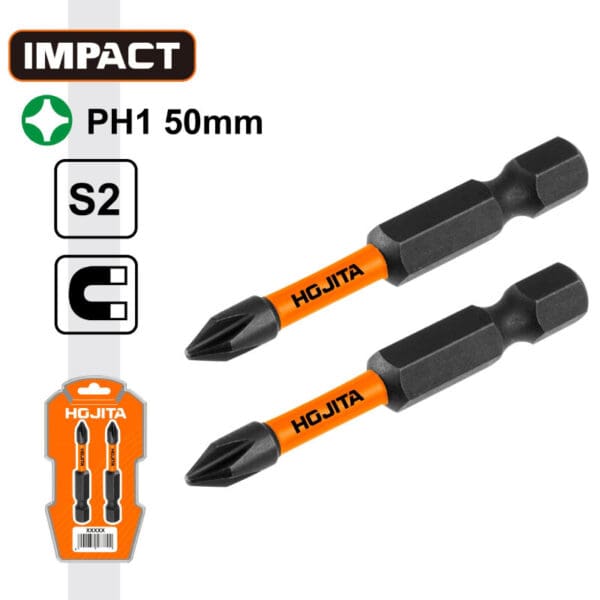 ΜΥΤΕΣ ΜΑΓΝΗΤΙΚΕΣ ΜΑΥΡΕΣ PH1 50mm 2ΤΜΧ HOJITA - Image 2