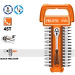 ΚΑΣΤΑΝΙΑ ΜΕ ΚΑΡΥΔΑΚΙΑ 1/4" ΣΕΤ 27ΤΜΧ HOJITA - Image 2