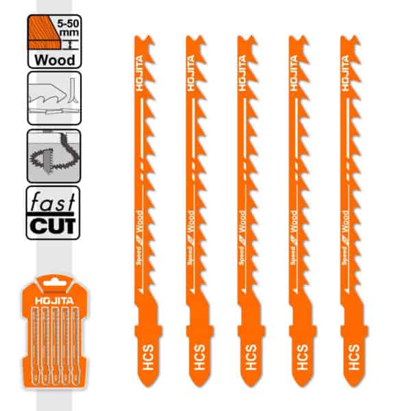 ΛΑΜΕΣ ΣΕΓΑΣ ΞΥΛΟΥ 6ΤΡΙ 74mm ΣΕΤ 5ΤΜΧ HOJITA - Image 2