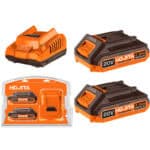 ΣΕΤ ΜΠΑΤΑΡΙΕΣ 20V 2x2AΗ & ΦΟΡΤΙΣΤΗΣ 2Α HOJITA