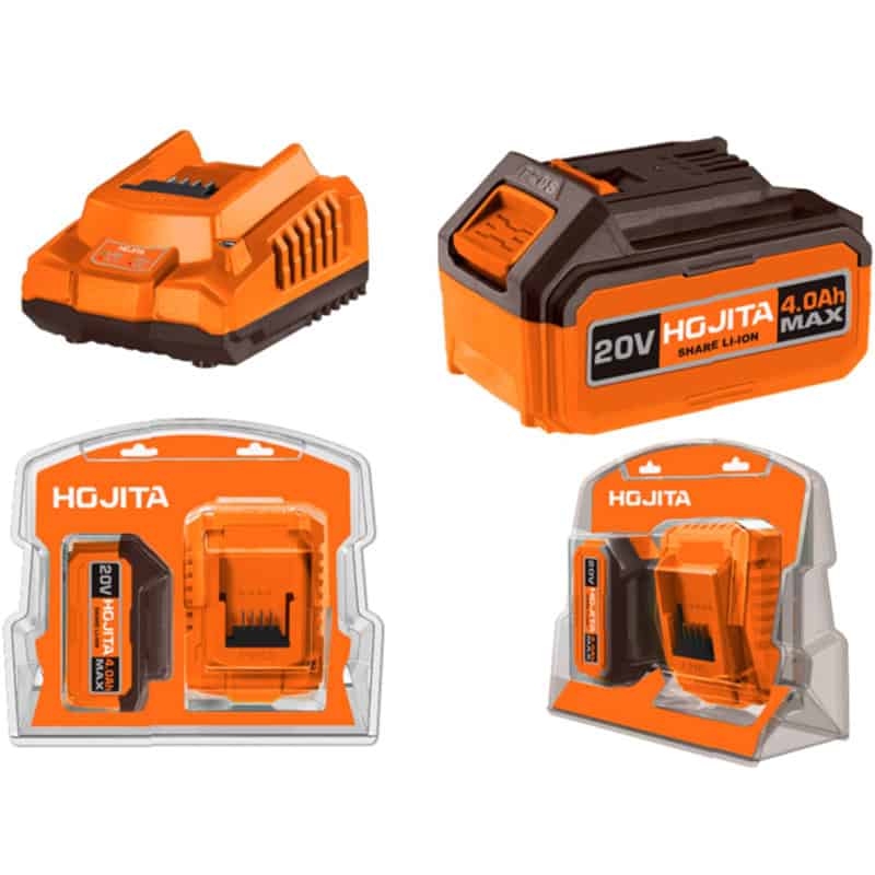 HOJ00-00-0111 ΣΕΤ ΜΠΑΤΑΡΙΑΣ 20V 1x4AΗ & ΦΟΡΤΙΣΤΗΣ 2Α HOJITA - Image 1