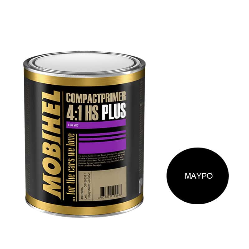 MOB01-00-1802 ΓΕΜΙΣΤΙΚΟ ΑΣΤΑΡΙ 4:1 HS COMPACT PLUS ΜΑΥΡΟ 1lt MOBIHEL - Image 1