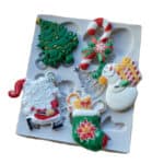 ΚΑΛΟΥΠΙ ΣΙΛΙΚΟΝΗΣ ΧΡΙΣΤΟΥΓΕΝΝΙΑΤΙΚΑ ΜΟΤΙΒΑ 10x12cm