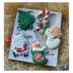 ΚΑΛΟΥΠΙ ΣΙΛΙΚΟΝΗΣ ΧΡΙΣΤΟΥΓΕΝΝΙΑΤΙΚΑ ΜΟΤΙΒΑ 10x12cm - Image 4