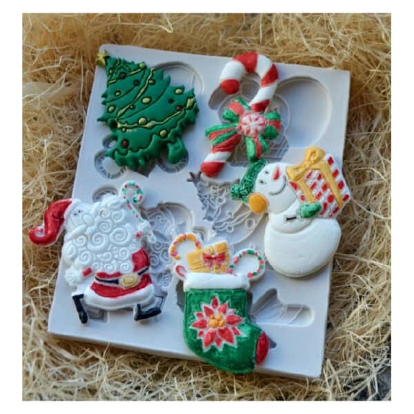 ΚΑΛΟΥΠΙ ΣΙΛΙΚΟΝΗΣ ΧΡΙΣΤΟΥΓΕΝΝΙΑΤΙΚΑ ΜΟΤΙΒΑ 10x12cm - Image 4