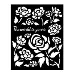 STENCIL ΤΡΙΑΝΤΑΦΥΛΛΑ - TIMELESS ROSES 20x25cm