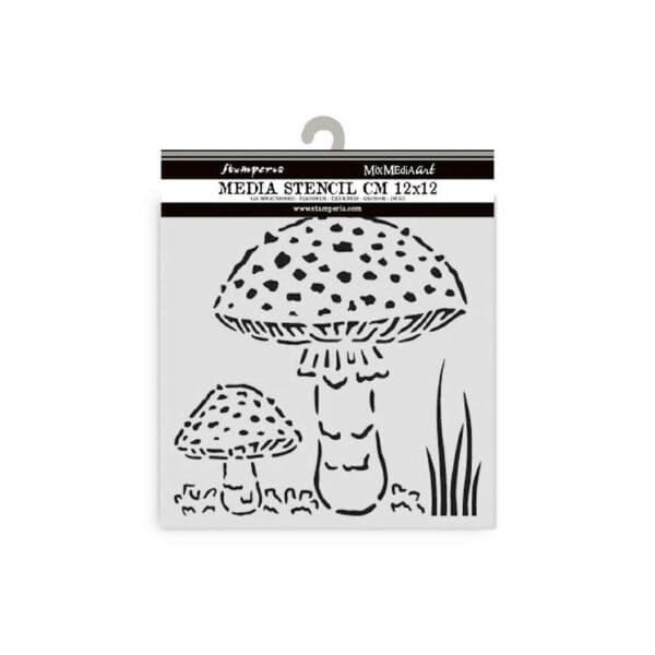 STENCIL ΜΑΝΙΤΑΡΙΑ WHISPERING WOODS 12x12cm - Image 2