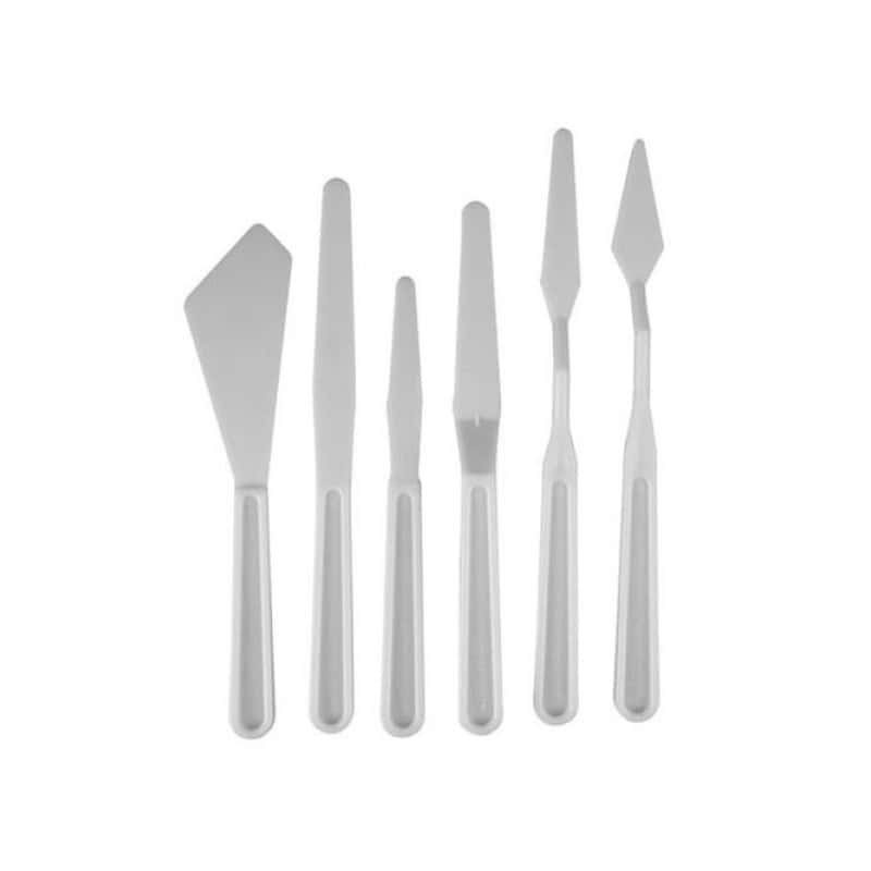 28252 ΣΠΑΤΟΥΛΕΣ ΠΛΑΣΤΙΚΕΣ ΖΩΓΡΑΦΙΚΗΣ ΣΕΤ 6 ΤΜΧ. - Image 1