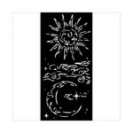 STENCIL ΗΛΙΟΣ ΦΕΓΓΑΡΙ - SUN AND MOON 12x25cm