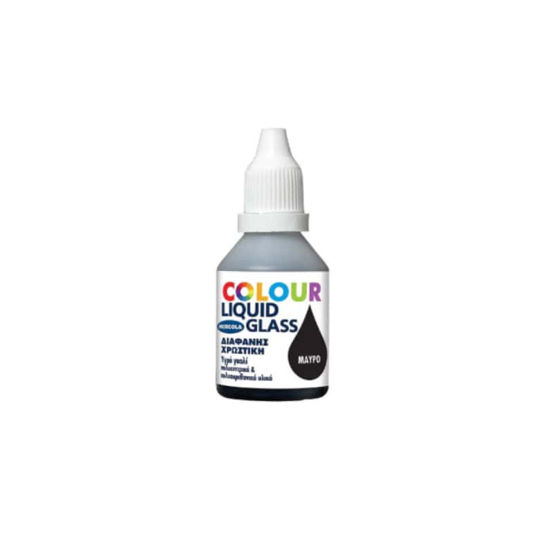 BLACK MERCOLA LIQUID GLASS ΧΡΩΣΤΙΚΗ ΓΙΑ ΥΓΡΟ ΓΥΑΛΙ ΜΑΥΡΟ 30ml - Image 1