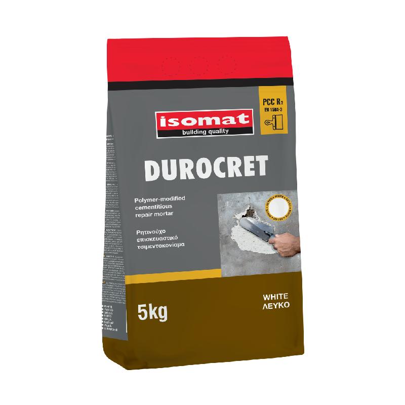 durocret ISOMAT ΤΣΙΜΕΝΤΟΚΟΝΙΑΜΑ ΛΕΥΚΟ DUROCRET 5kg - Image 1