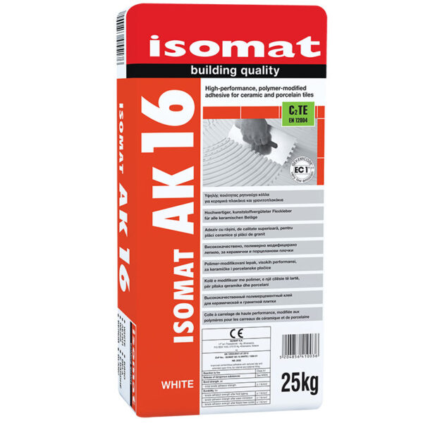 ISOMAT ΚΟΛΛΑ ΠΛΑΚΙΔΙΩΝ ΛΕΥΚΗ AK 115 25kg - Image 1