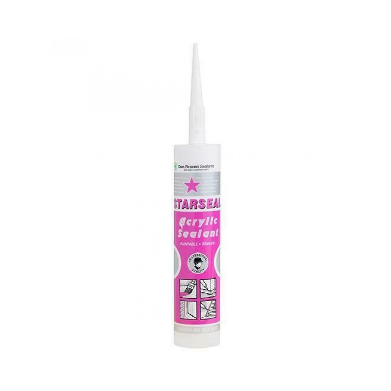 BOG00-26-0008 ΑΚΡΥΛΙΚΗ ΜΑΣΤΙΧΗ ΛΕΥΚΗ STARSEAL 260ml BOSTIK DEN BRAVEN - Image 1