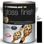 ΒΕΡΝΙΚΟΧΡΩΜΑ GLOSS FINISH No 101 ΜΑΥΡΟ ΜΑΤ 2.5lt VERNILAC