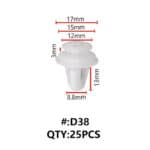 ΚΛΙΠ ΚΑΜΠΙΝΑΣ ΑΥΤΟΚΙΝΗΤΟΥ D38