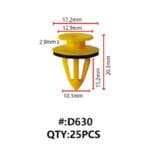 ΚΛΙΠ ΚΑΜΠΙΝΑΣ ΑΥΤΟΚΙΝΗΤΟΥ D630