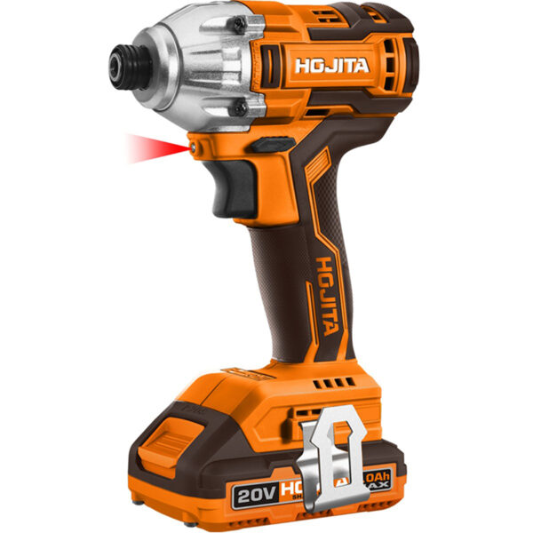 ΠΑΛΜΙΚΟ ΚΑΤΣΑΒΙΔΙ BRUSHLESS 170Nm ΜΠΑΤΑΡΙΑΣ 20V ΣΕΤ ΜΕ ΒΑΛΙΤΣΑ HOJITA - Image 2