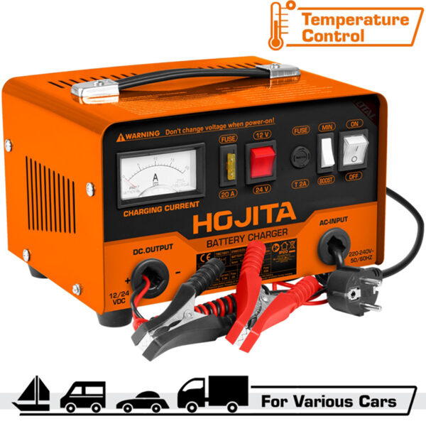 ΦΟΡΤΙΣΤΗΣ ΜΠΑΤΑΡΙΑΣ ΑΥΤΟΚΙΝΗΤΟΥ 12/24V HOJITA - Image 1