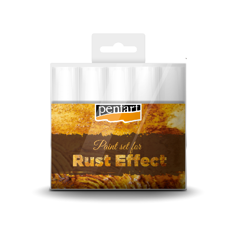 01-7167 RUST EFFECT PAINT ΣΕΤ 5x20ml PENTART - Image 1
