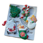 ΚΑΛΟΥΠΙ ΣΙΛΙΚΟΝΗΣ ΧΡΙΣΤΟΥΓΕΝΝΙΑΤΙΚΑ ΜΟΤΙΒΑ 10x12cm