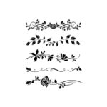 STENCIL ΛΟΥΛΟΥΔΙΑ BORDURE ROSE 20x25cm - Image 3