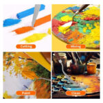 ΣΠΑΤΟΥΛΕΣ ΜΕΤΑΛΛΙΚΕΣ ΖΩΓΡΑΦΙΚΗΣ ΣΕΤ 5 ΤΜΧ. - Image 3