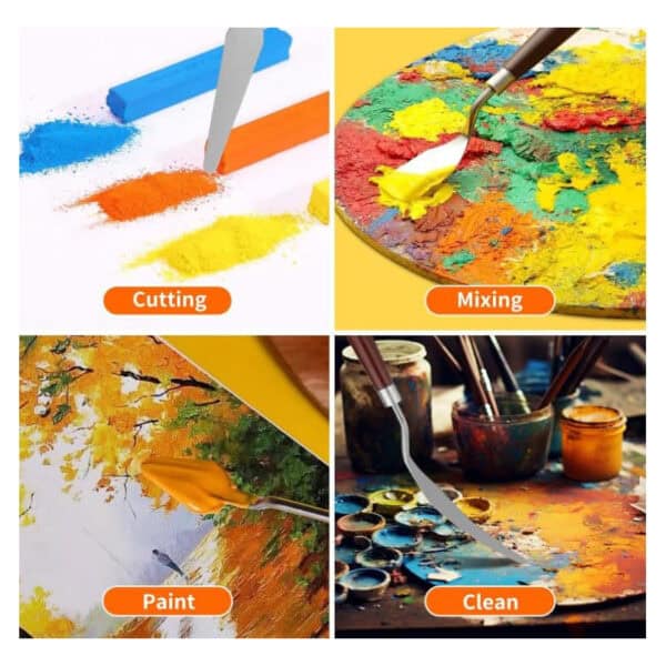 ΣΠΑΤΟΥΛΕΣ ΜΕΤΑΛΛΙΚΕΣ ΖΩΓΡΑΦΙΚΗΣ ΣΕΤ 5 ΤΜΧ. - Image 3