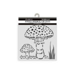 STENCIL ΜΑΝΙΤΑΡΙΑ WHISPERING WOODS 12x12cm - Image 2